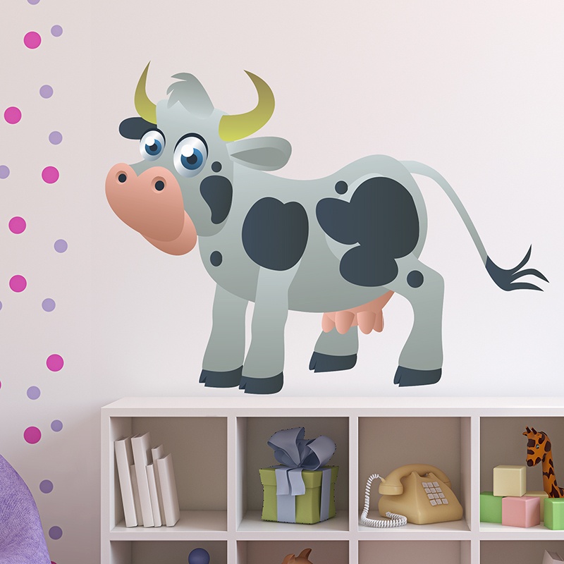 Stickers pour enfants: Vache des enfants