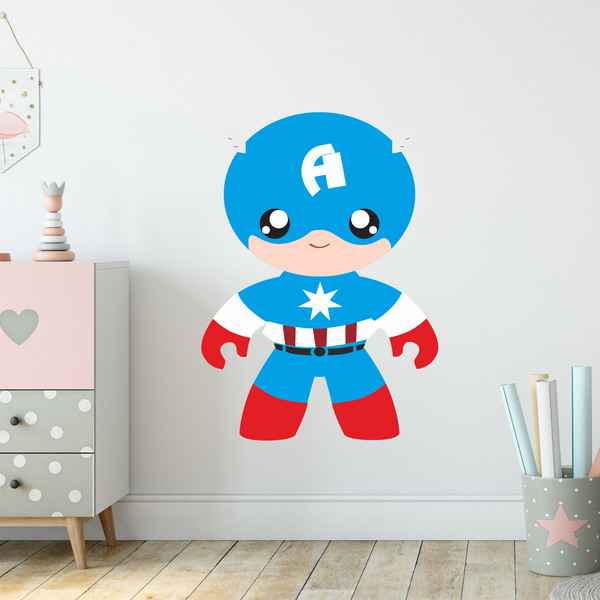 Stickers pour enfants: Super Captain America pour enfants