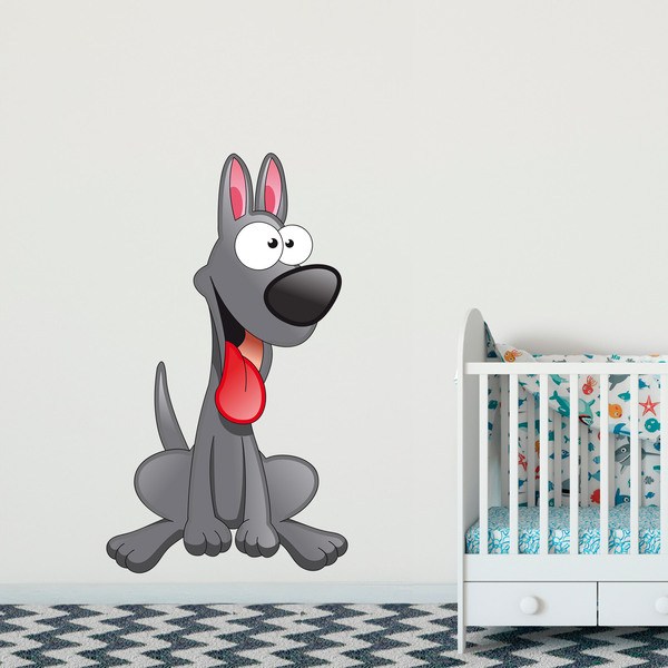 Stickers pour enfants: Le chiot de Doberman