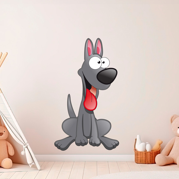 Stickers pour enfants: Le chiot de Doberman