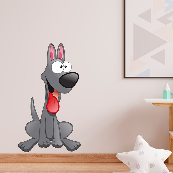 Stickers pour enfants: Le chiot de Doberman