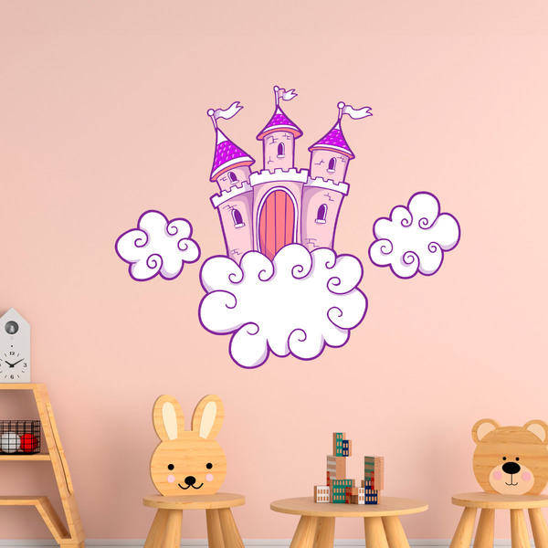 Stickers pour enfants: Château dans les nuages