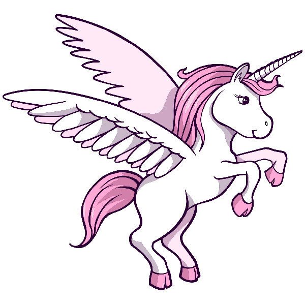 Stickers muraux: Licorne sur deux jambes