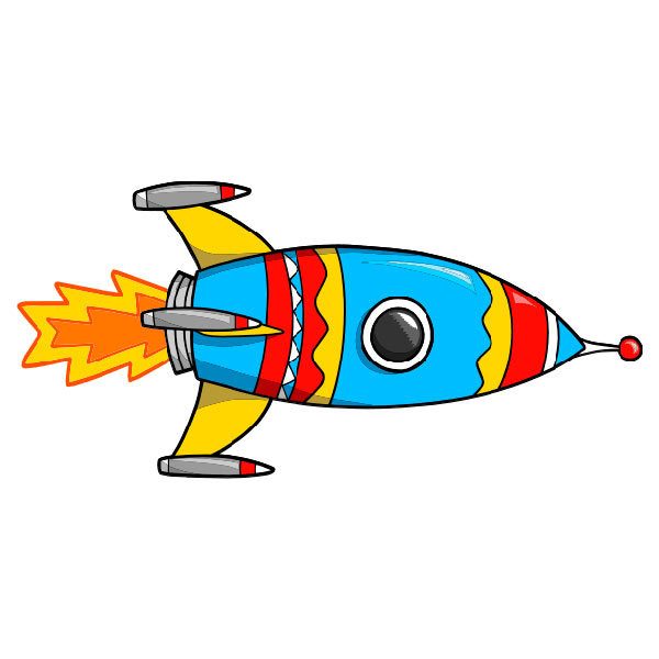 Stickers pour enfants: Décollage des fusées