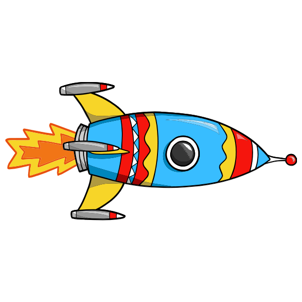 Stickers pour enfants: Décollage des fusées