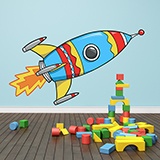 Stickers pour enfants: Décollage des fusées 4