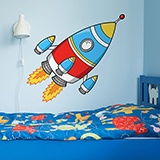 Stickers pour enfants: Une fusée vers la lune 4