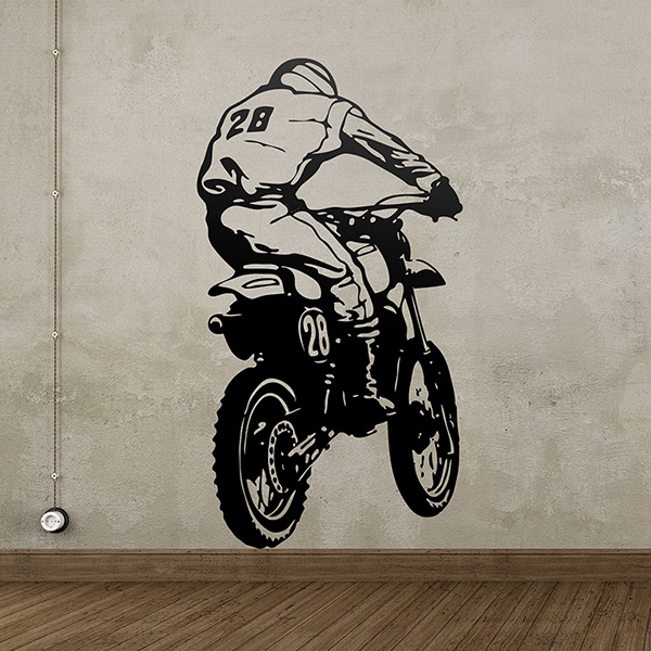 Stickers muraux: Saut de moto