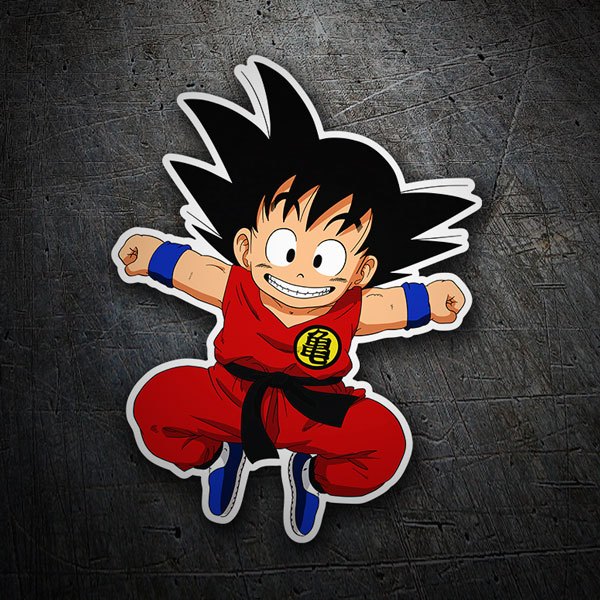 Stickers pour enfants: Dragon Ball Happy Goku