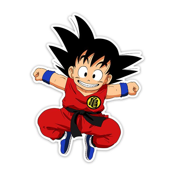 Autocollants: Dragon Ball Happy Goku