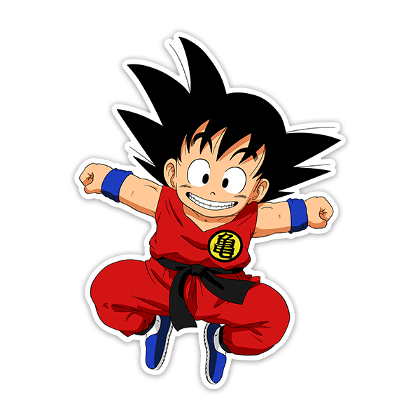 Stickers pour enfants: Dragon Ball Happy Goku