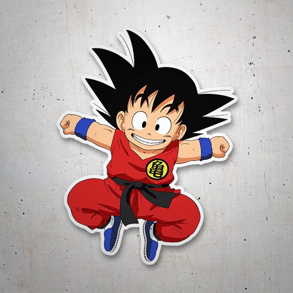 Autocollants: Dragon Ball Happy Goku