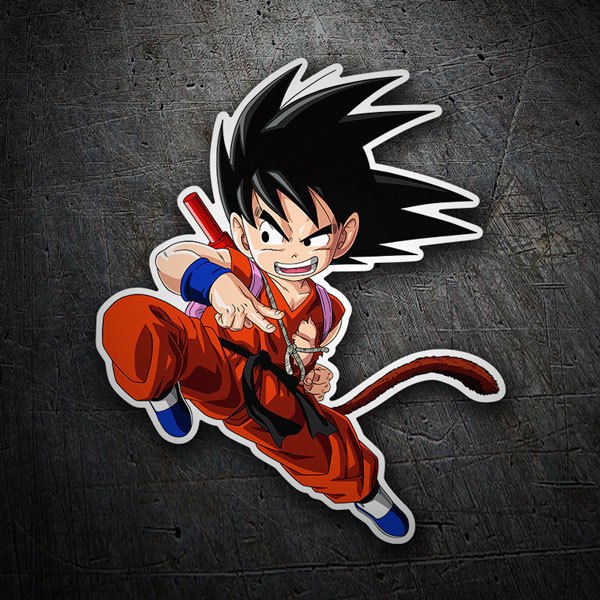 Stickers pour enfants: Dragon Ball Genou de Goku