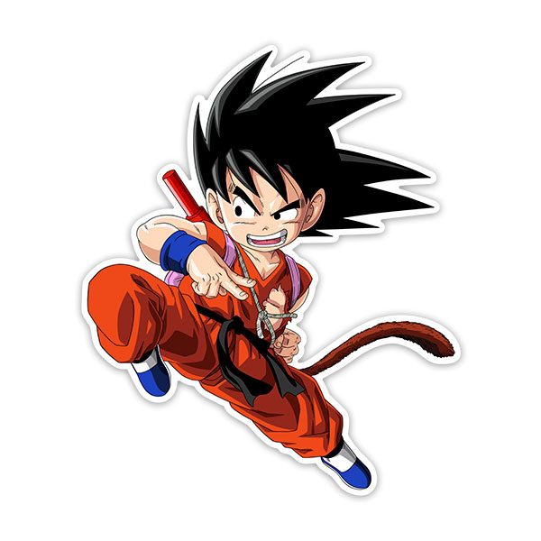 Stickers pour enfants: Dragon Ball Genou de Goku