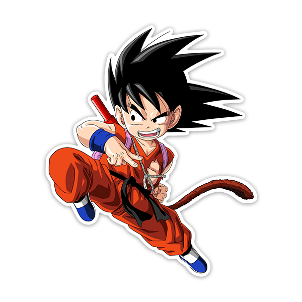 Stickers pour enfants: Dragon Ball Genou de Goku