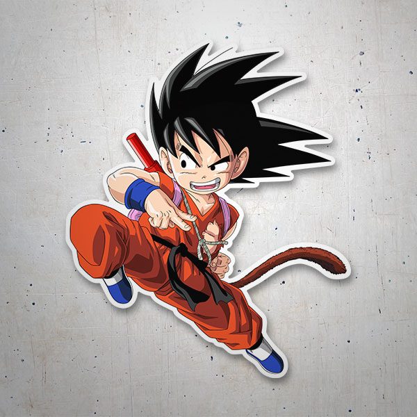 Stickers pour enfants: Dragon Ball Genou de Goku