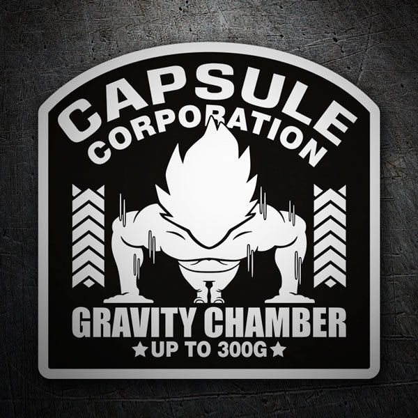 Autocollants: Dragon Ball Vegeta, faire des Push-ups