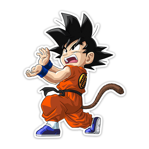 Stickers pour enfants: Dragon Ball Goku Vital Wave