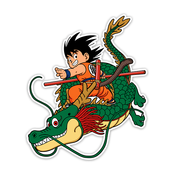 Stickers pour enfants: Dragon Ball Son Goku & Shen Long