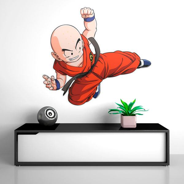 Stickers pour enfants: Dragon Ball Krilin Coup de Pied