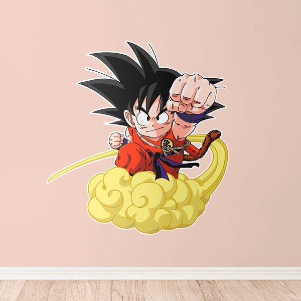 Stickers pour enfants: Dragon Ball Son Goku y su Nube Kinton 