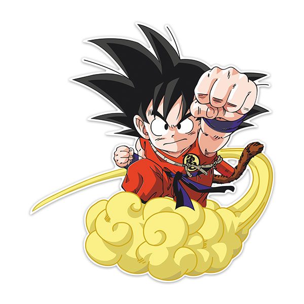 Stickers pour enfants: Dragon Ball Son Goku y su Nube Kinton 