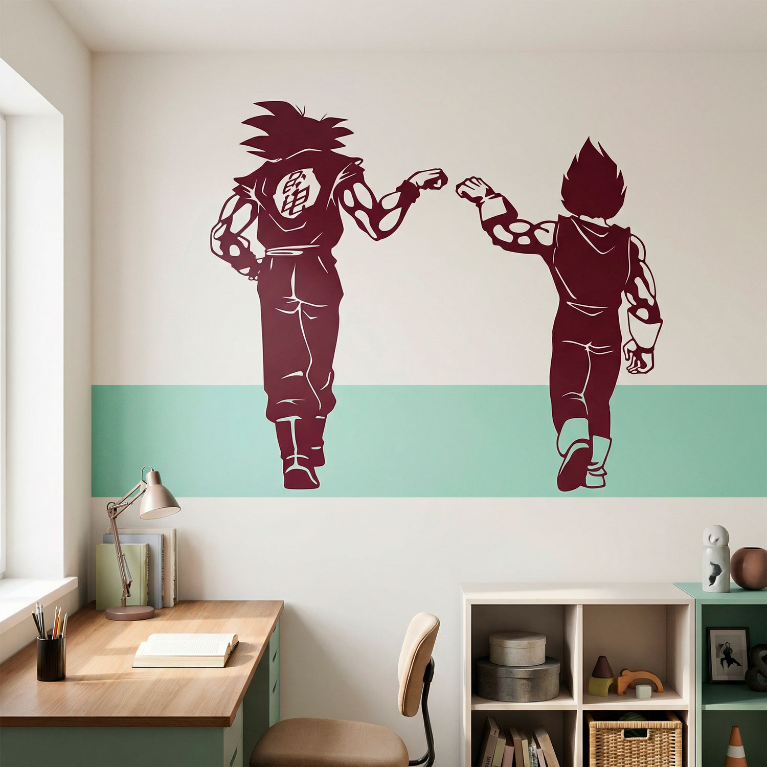 Stickers pour enfants: Dragon Ball Son Goku et Vegeta