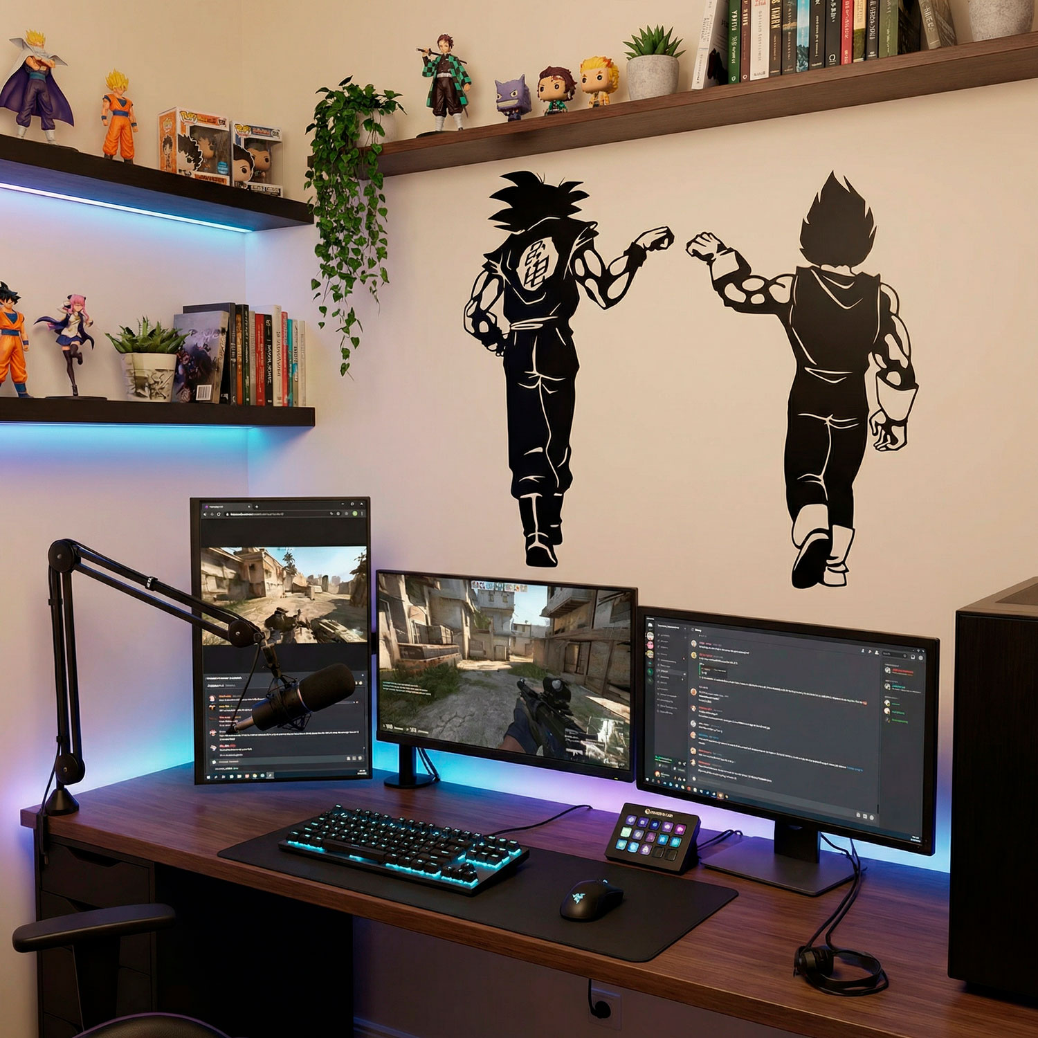 Stickers pour enfants: Dragon Ball Son Goku et Vegeta