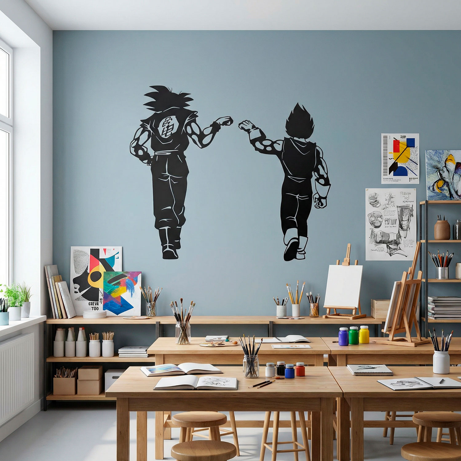 Stickers pour enfants: Dragon Ball Son Goku et Vegeta