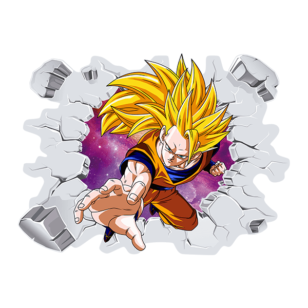 Stickers pour enfants: Dragon Ball Son Goku Super Saiyan