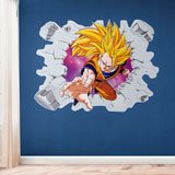 Stickers pour enfants: Dragon Ball Son Goku Saiyan 3 3