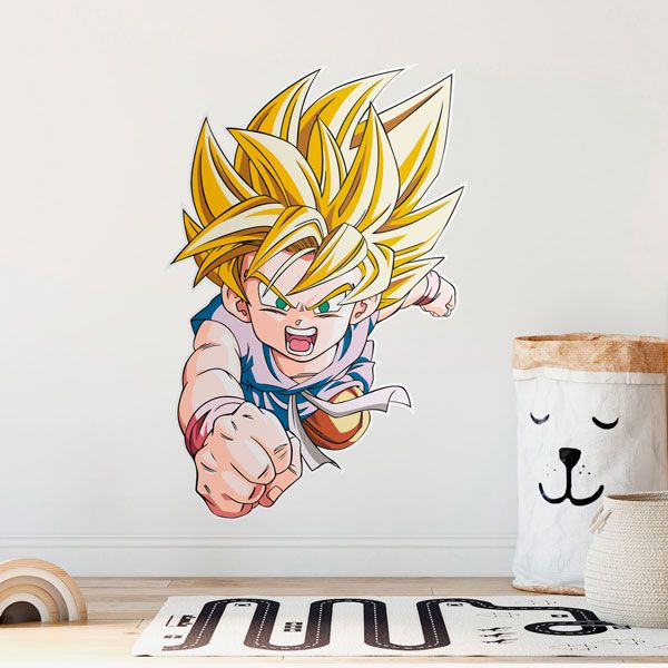 Stickers pour enfants: Dragon Ball Son Goku GT Saiyan