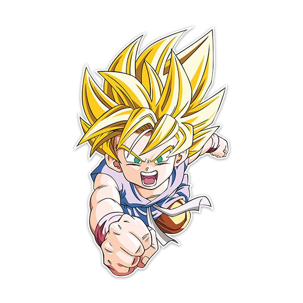 Stickers pour enfants: Dragon Ball Son Goku GT Saiyan