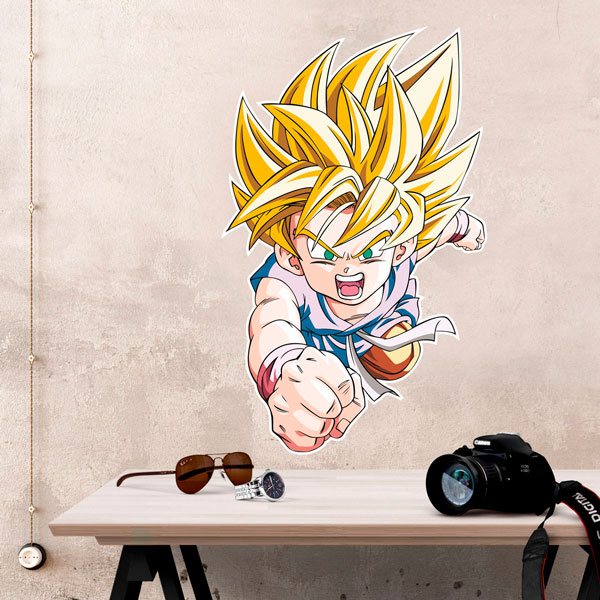 Stickers pour enfants: Dragon Ball Son Goku GT Saiyan