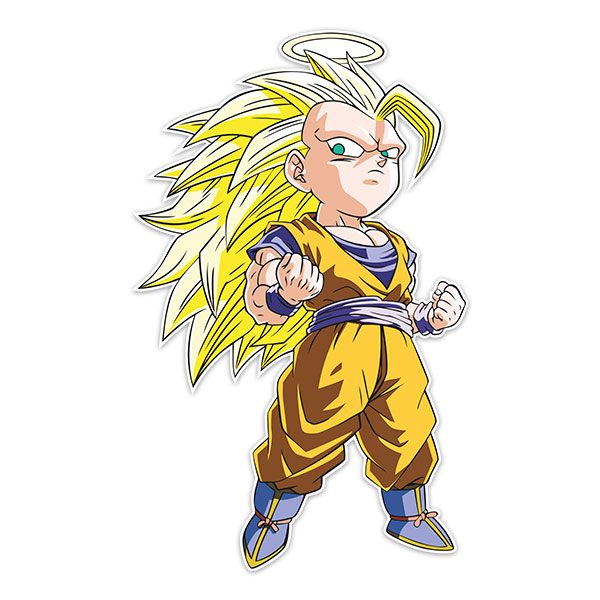 Stickers pour enfants: Dragon Ball Cartoon Son Goku Saiyan