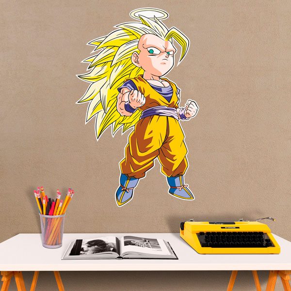 Stickers pour enfants: Dragon Ball Cartoon Son Goku Saiyan