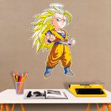 Stickers pour enfants: Dragon Ball Cartoon Son Goku Saiyan 3