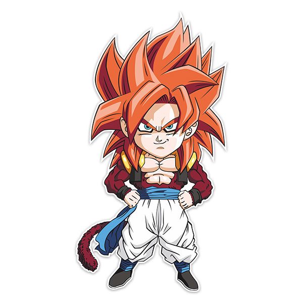 Stickers pour enfants: Dragon Ball Supersaiyan Gogeta Cartoon 4