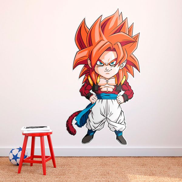 Stickers pour enfants: Dragon Ball Supersaiyan Gogeta Cartoon 4