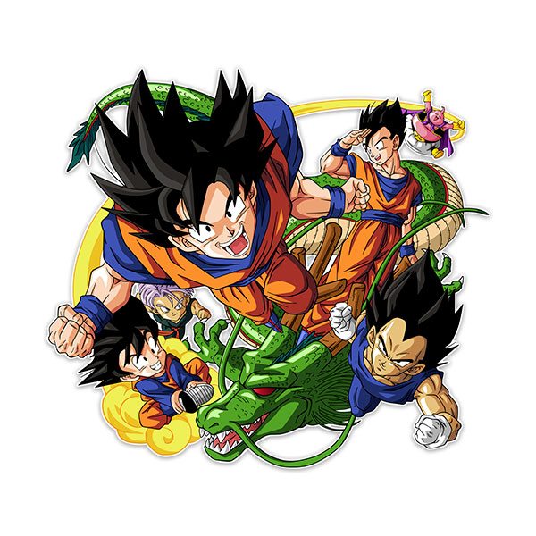 Stickers pour enfants: Dragon Ball Caractères