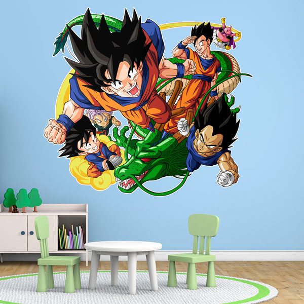 Stickers pour enfants: Dragon Ball Caractères