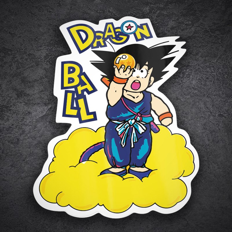 Autocollants: Son Goku boule cristal Nuage