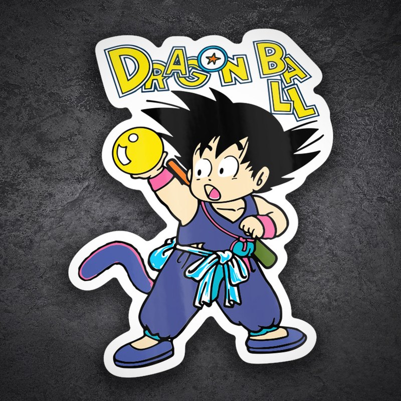 Autocollants: Son Goku enfant boule de cristal