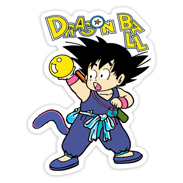 Autocollants: Son Goku enfant boule de cristal
