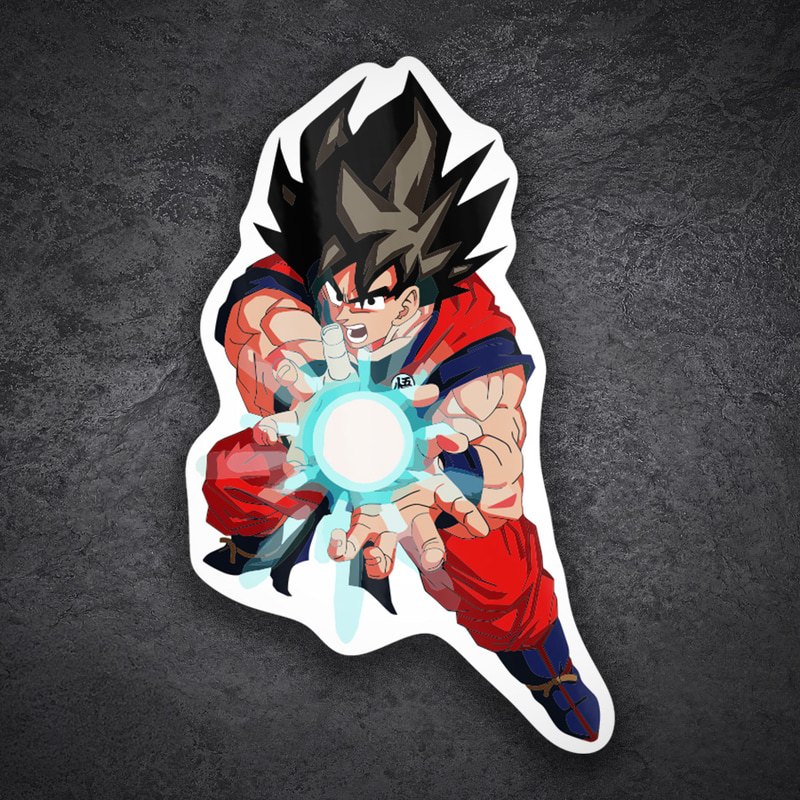 Autocollants: Son Goku Kamehameha