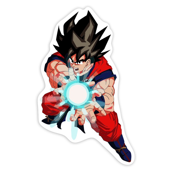 Autocollants: Son Goku Kamehameha