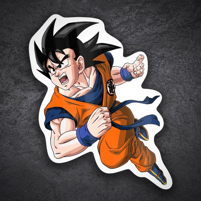 Autocollants: Son Goku en vol