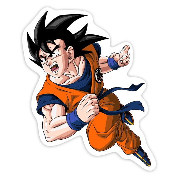 Autocollants: Son Goku en vol