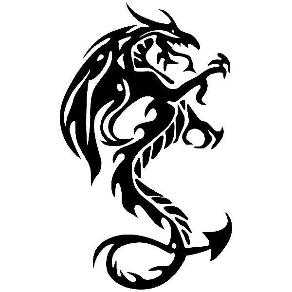 Autocollants: Dragon tribal