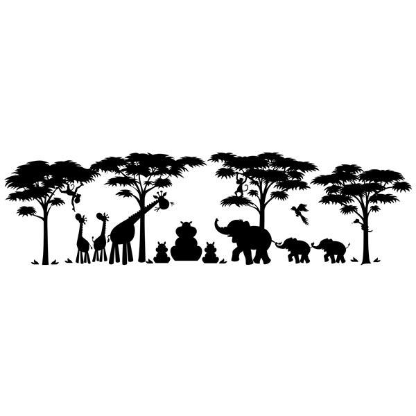 Stickers pour enfants: Animaux dans la jungle